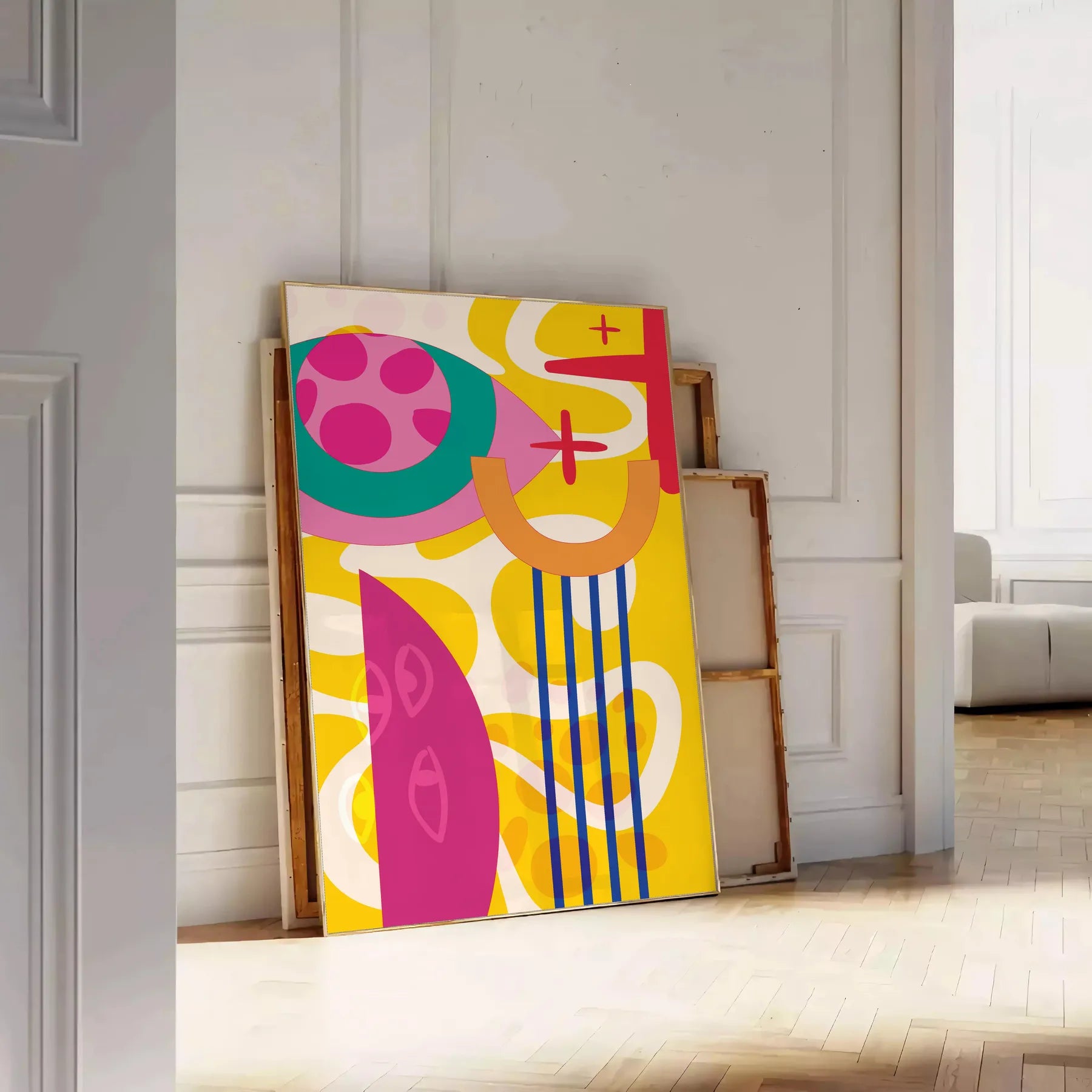 space Boho Art Wall vibrant abstract designs chic captivating wall print perfect gift lovers unique decor unframed options style