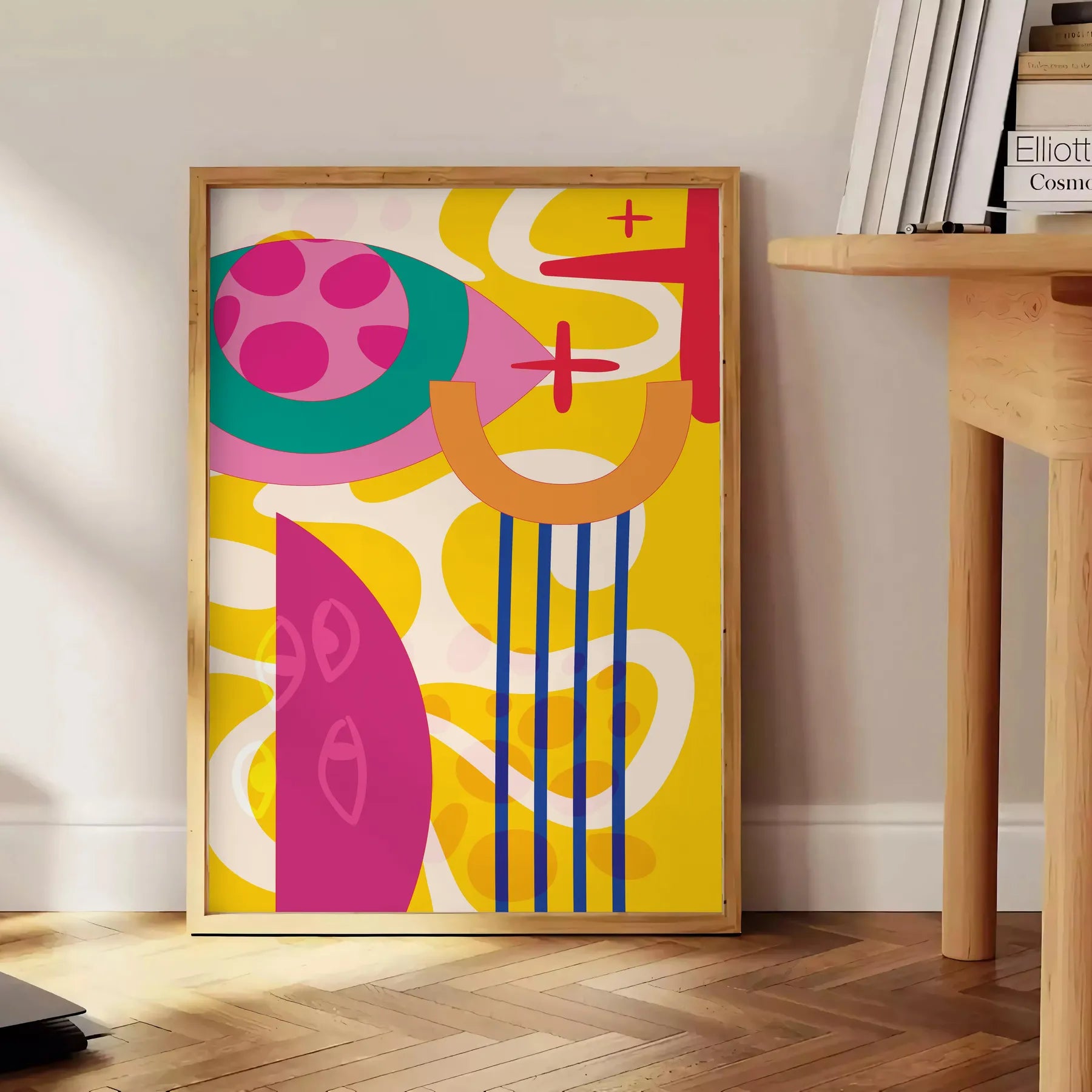 space Boho Art Wall vibrant abstract designs chic captivating wall print perfect gift lovers unique decor unframed options style