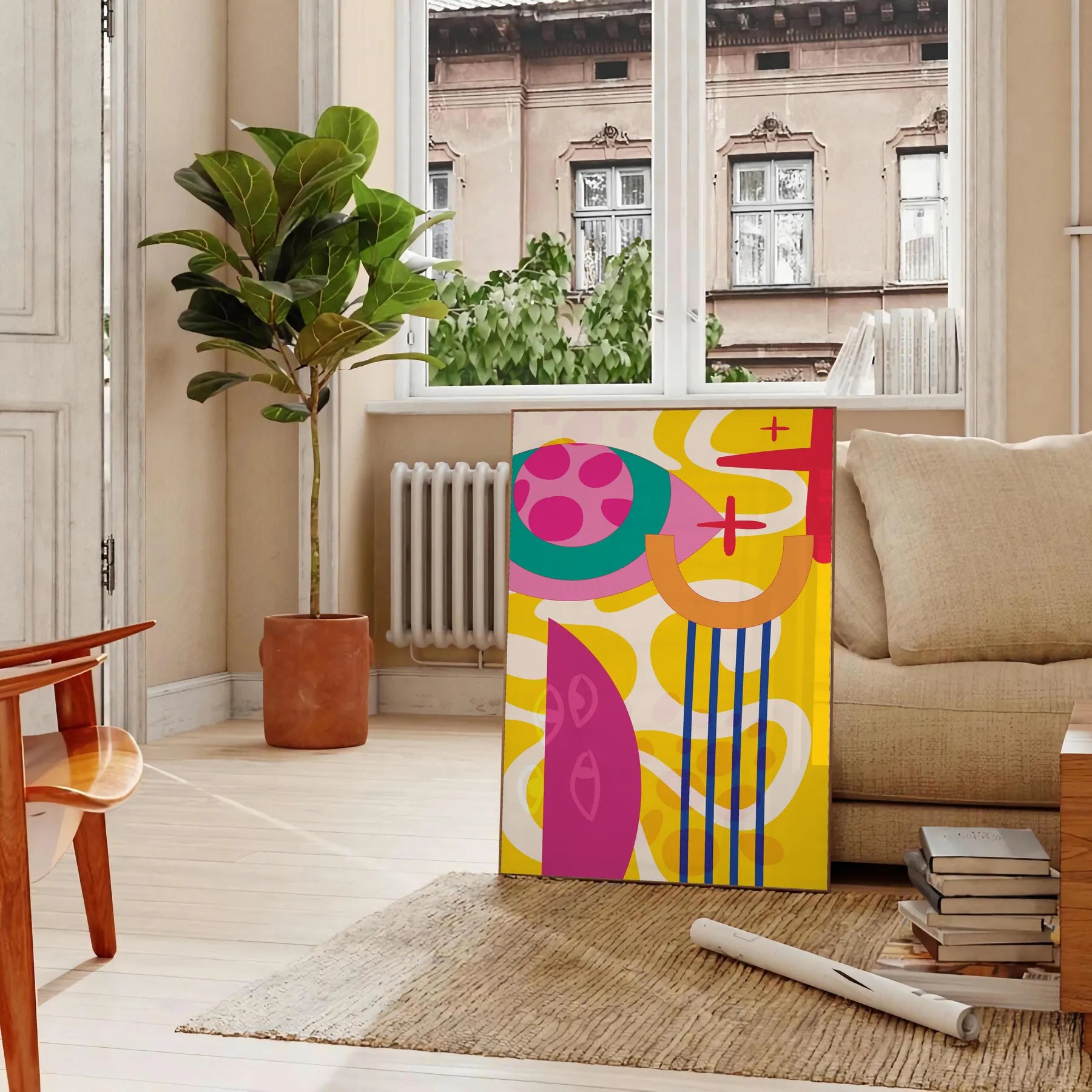 space Boho Art Wall vibrant abstract designs chic captivating wall print perfect gift lovers unique decor unframed options style