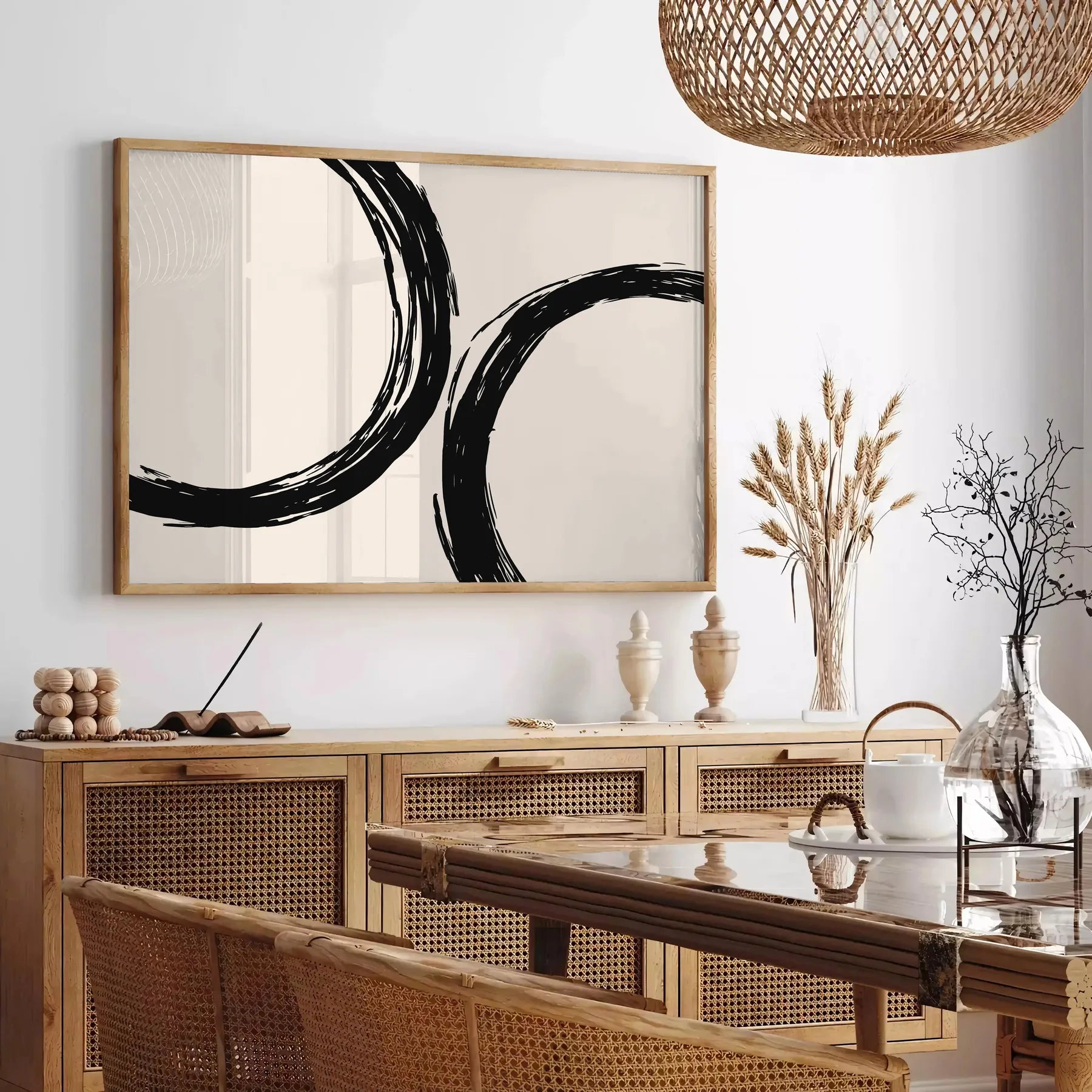 space captivating boho abstract wall art poster touch chic elegance stunning piece ideal gift lovers room artwork available style